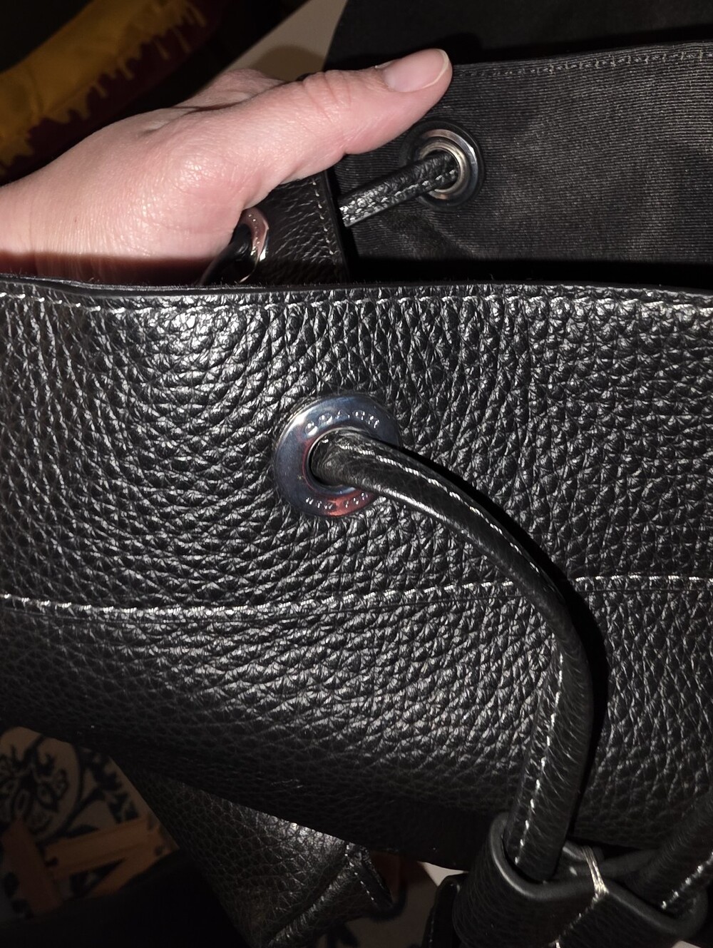 🖤 Coach Warner Backpack CW210 – Black Pebbled Leather | Like New 🖤 - Picture 14 of 15